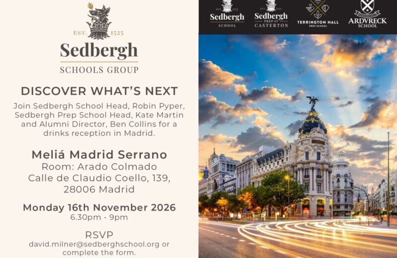 Sedbergh is coming to Madrid on 16th November